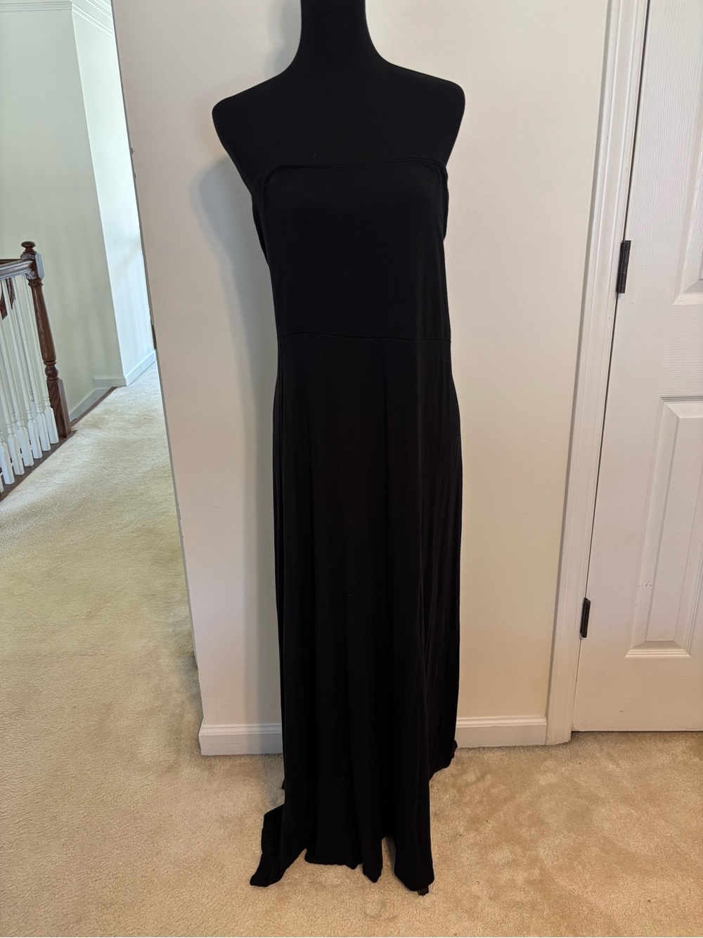 Mudd Black Strapless Maxi Dress